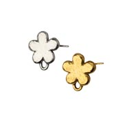 Simple Flower Earring Top with Post #6599P