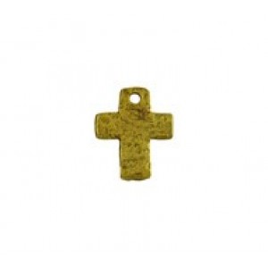 Simple Tiny Cross with Hole #6170 | Quest Beads & Cast - Charms and Beads Made in the USA