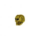 Skull Bead with Design Engrave #6193