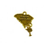 South Carolina State with Palmetto - Self Linker #6195SL South Carolina State with Palmetto - Self Linker #6195SL