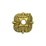 Striated Square Bead Cap #4516 Striated Square Bead Cap #4516
