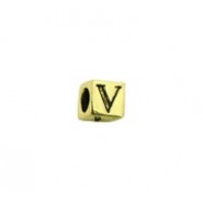 'V' Block Letter Bead #V_BL