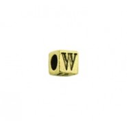 'W' Block Letter Bead #W_BL